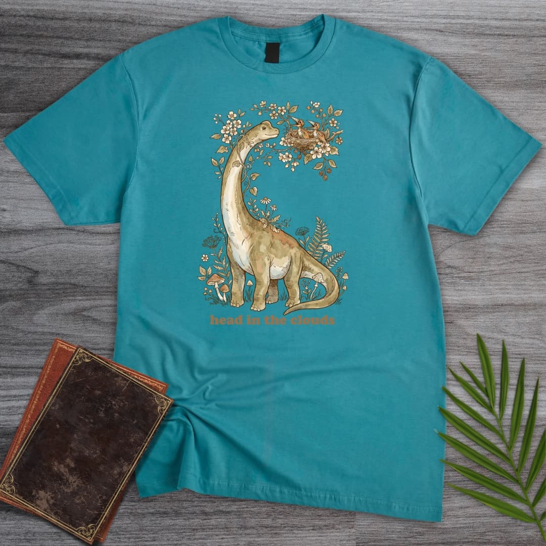 T-Shirt Tropical Blue / S Dreaming Brachiosaurus T-Shirt