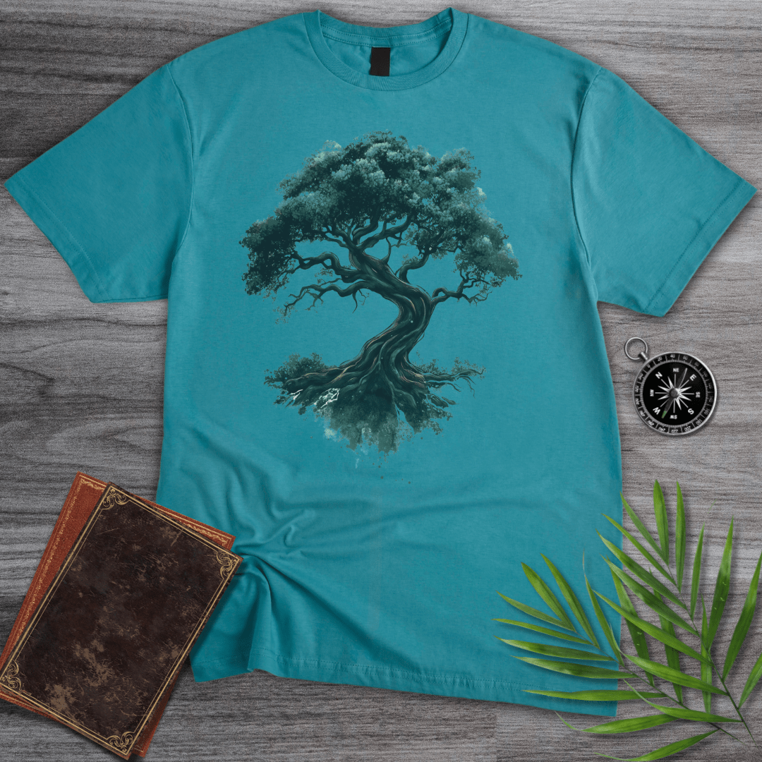 T-Shirt Tropical Blue / S Elder Tree Graphic T-Shirt