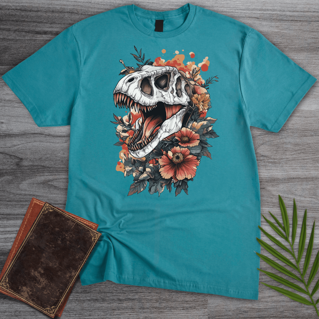 T-Shirt Tropical Blue / S Floral Fossil Fury T-Shirt