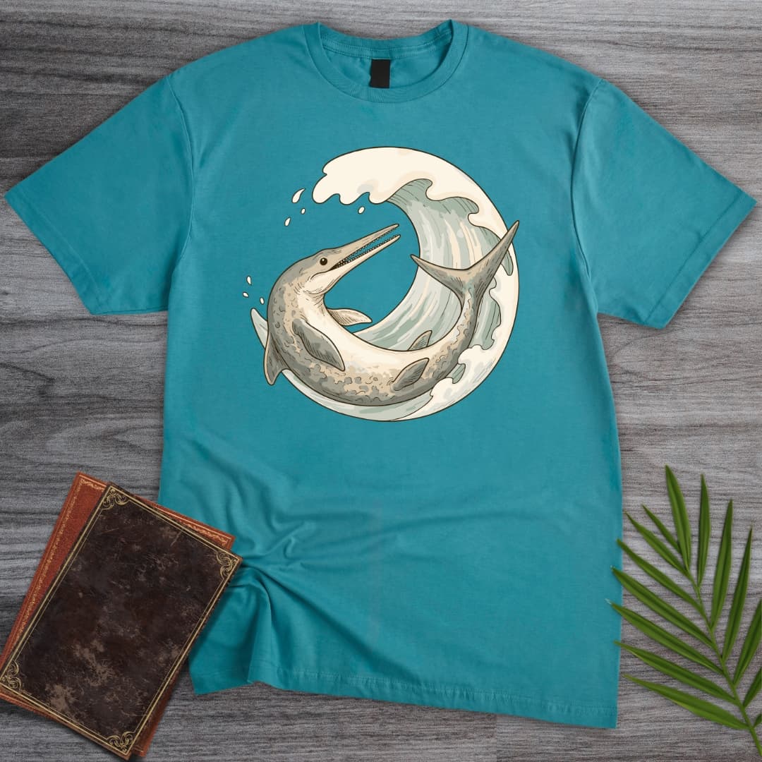 T-Shirt Tropical Blue / S Gentle Ichthyosaur T-Shirt