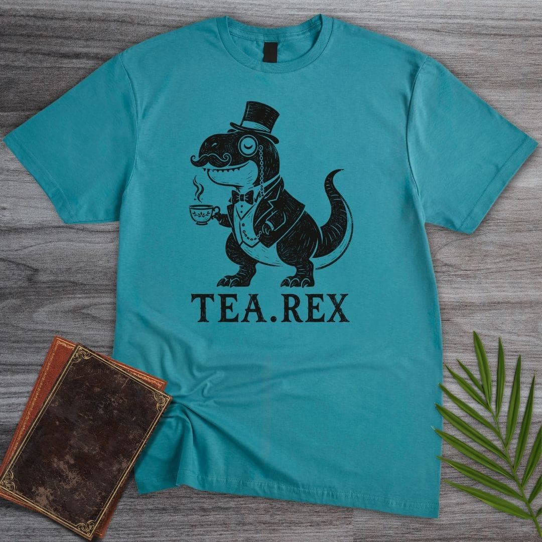 T-Shirt Tropical Blue / S Gentleman Tea-Rex T-Shirt