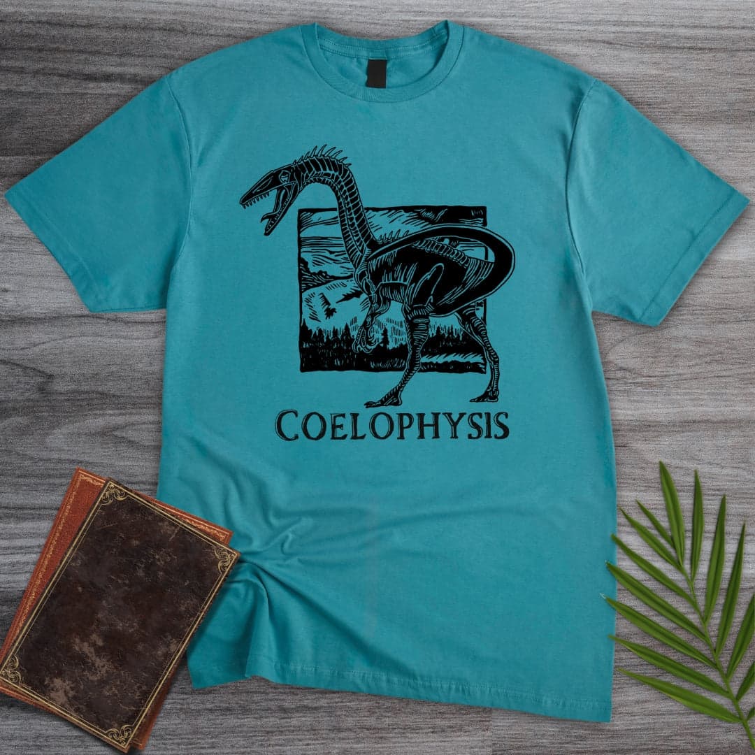 T-Shirt Tropical Blue / S Ghost Hollow Coelophysis T-Shirt (dunyaatay)