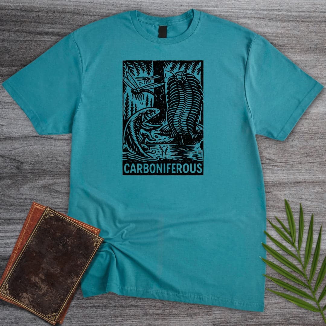 T-Shirt Tropical Blue / S Giant Creatures of the Carboniferous T-Shirt