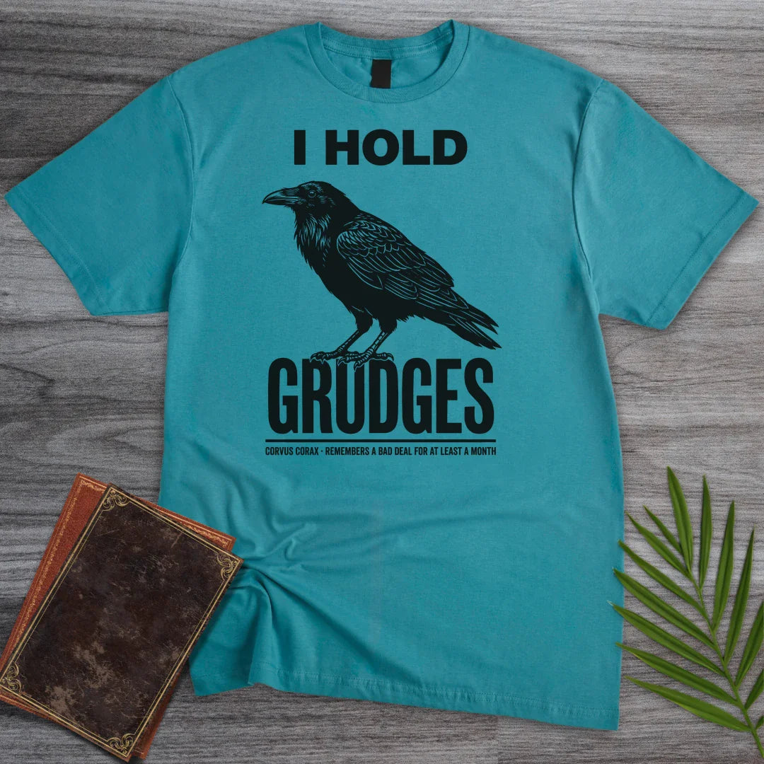 T-Shirt Tropical Blue / S Grudge Holder Raven T-Shirt