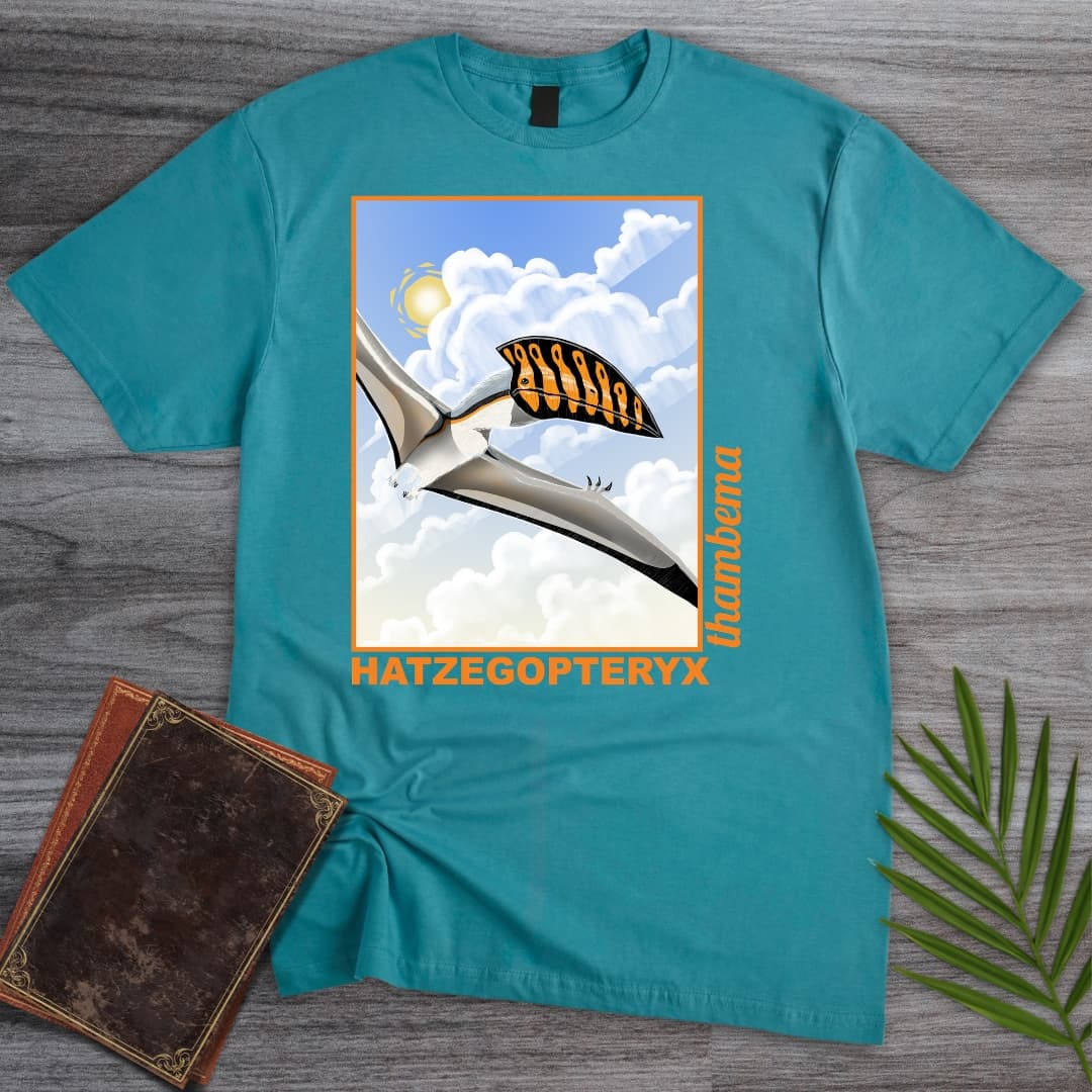 T-Shirt Tropical Blue / S Hatzegopteryx - Solar Sovereign Sky T-Shirt