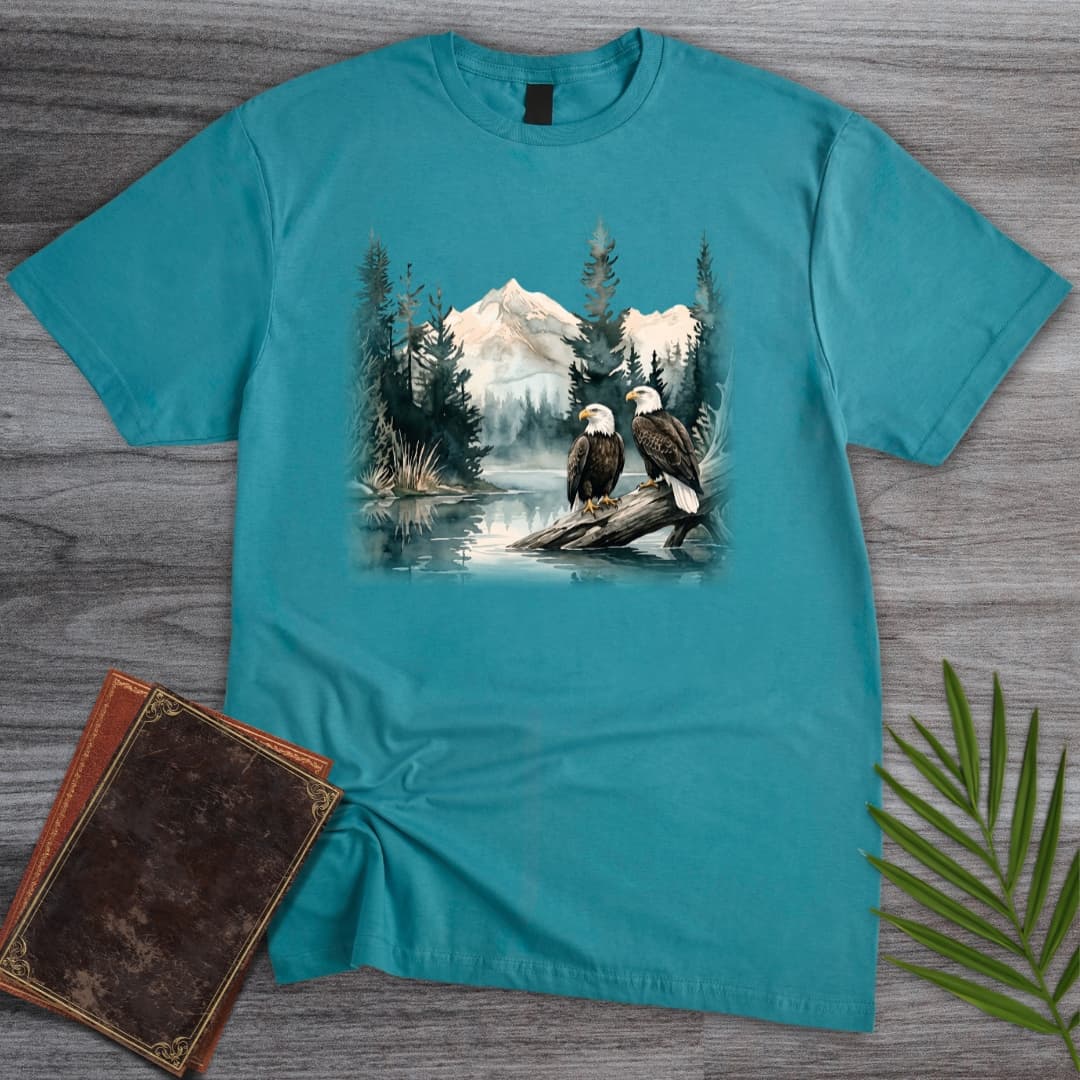 T-Shirt Tropical Blue / S Highland Perch Eagles T-Shirt