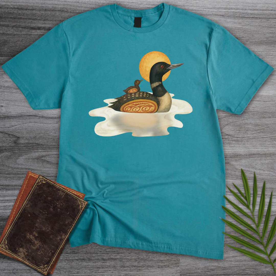 T-Shirt Tropical Blue / S Indigenous Loon Wisdom T-Shirt