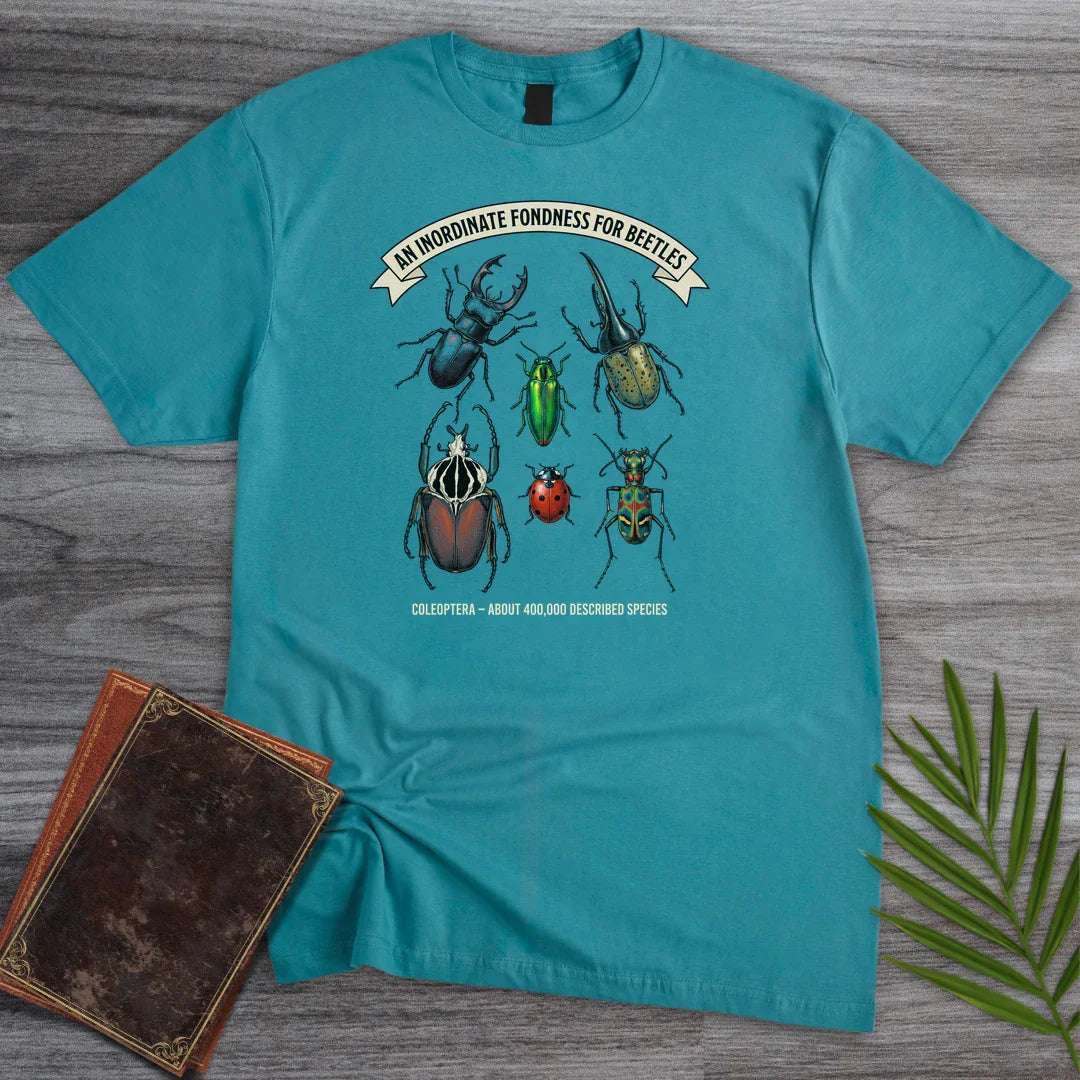 T-Shirt Tropical Blue / S Inordinate Fondness Beetles T-Shirt