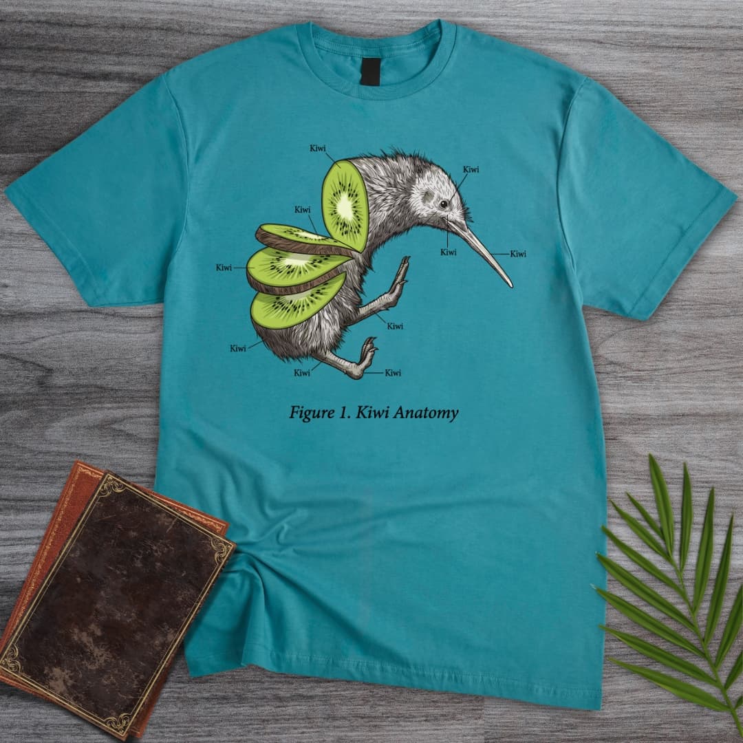 T-Shirt Tropical Blue / S Kiwi Anatomy T-Shirt