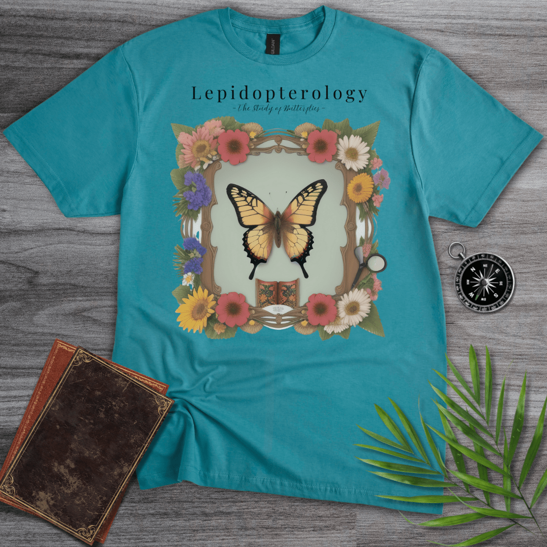 T-Shirt Tropical Blue / S Lepidopterology Frame T-Shirt