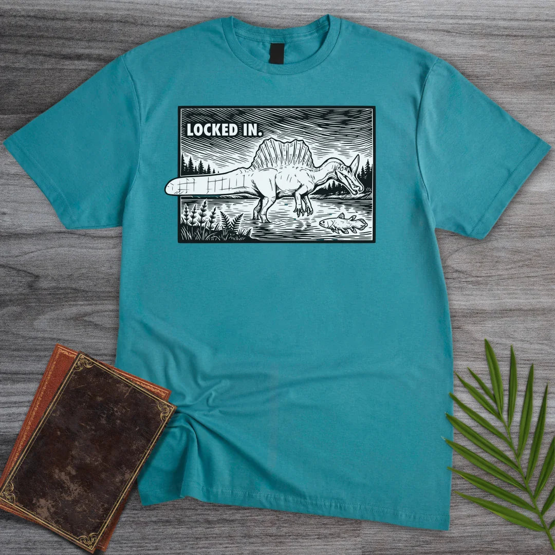 T-Shirt Tropical Blue / S Locked In Spinosaurus T-Shirt