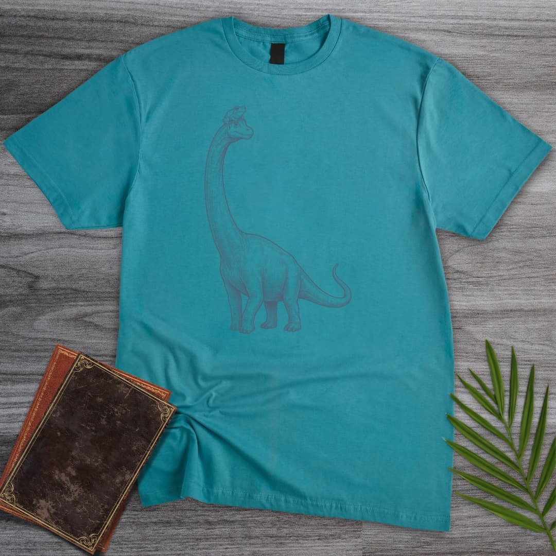 T-Shirt Tropical Blue / S Lofty Frog Brontosaurus T-Shirt