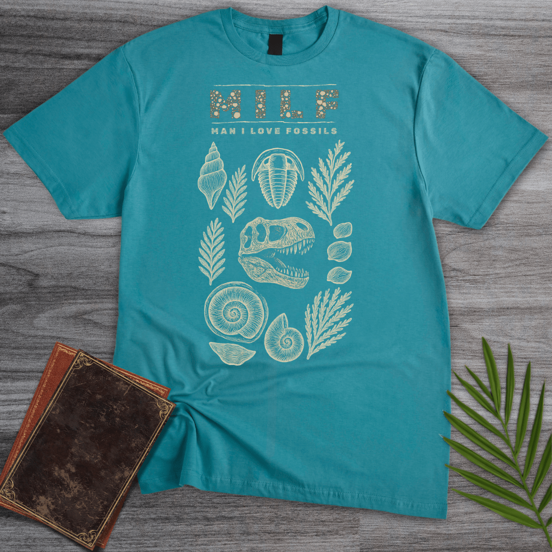 T-Shirt Tropical Blue / S Man I Love Fossils T-Shirt