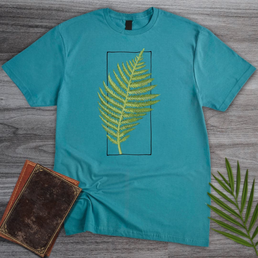 T-Shirt Tropical Blue / S Mesozoic Fern Frame T-Shirt