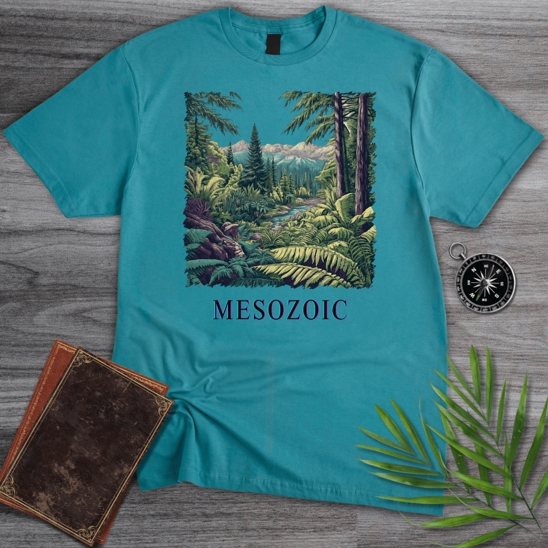 T-Shirt Tropical Blue / S Mesozoic Paleobiology Jungle T-Shirt