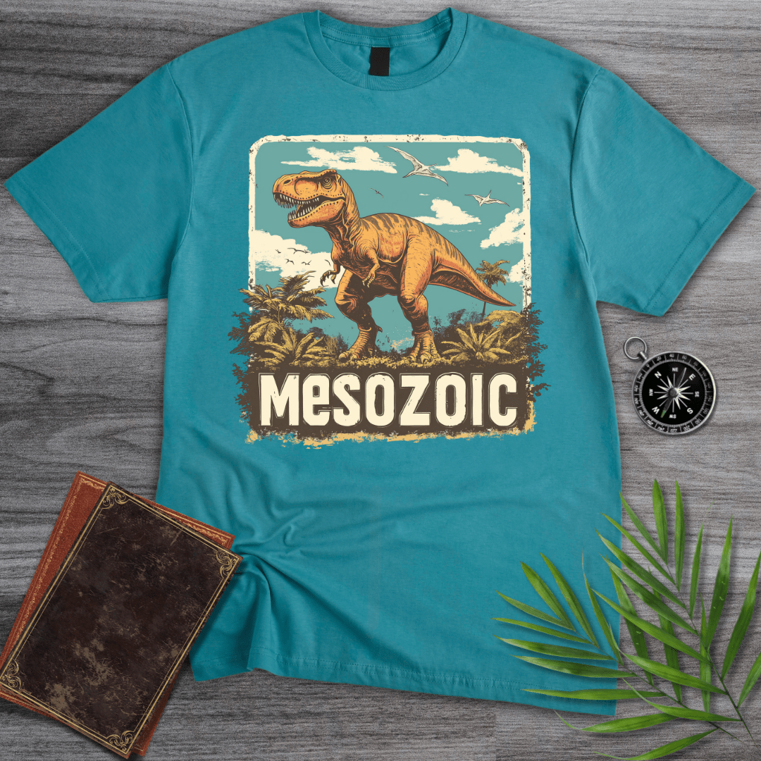 T-Shirt Tropical Blue / S Mesozoic T-Rex 1990's Vintage T-Shirt