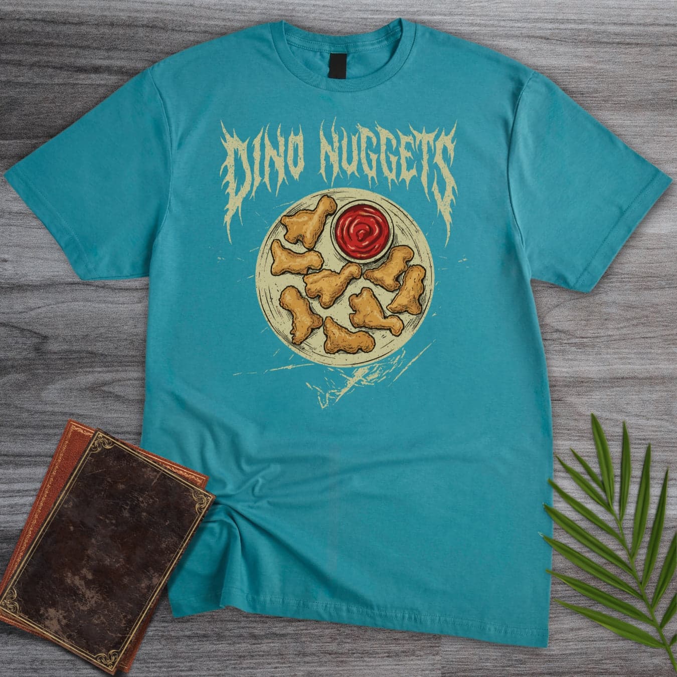 T-Shirt Tropical Blue / S Metal Dino Nuggets T-Shirt