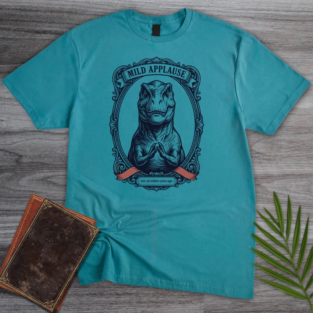 T-Shirt Tropical Blue / S Mild Applause T. Rex Clap T-Shirt