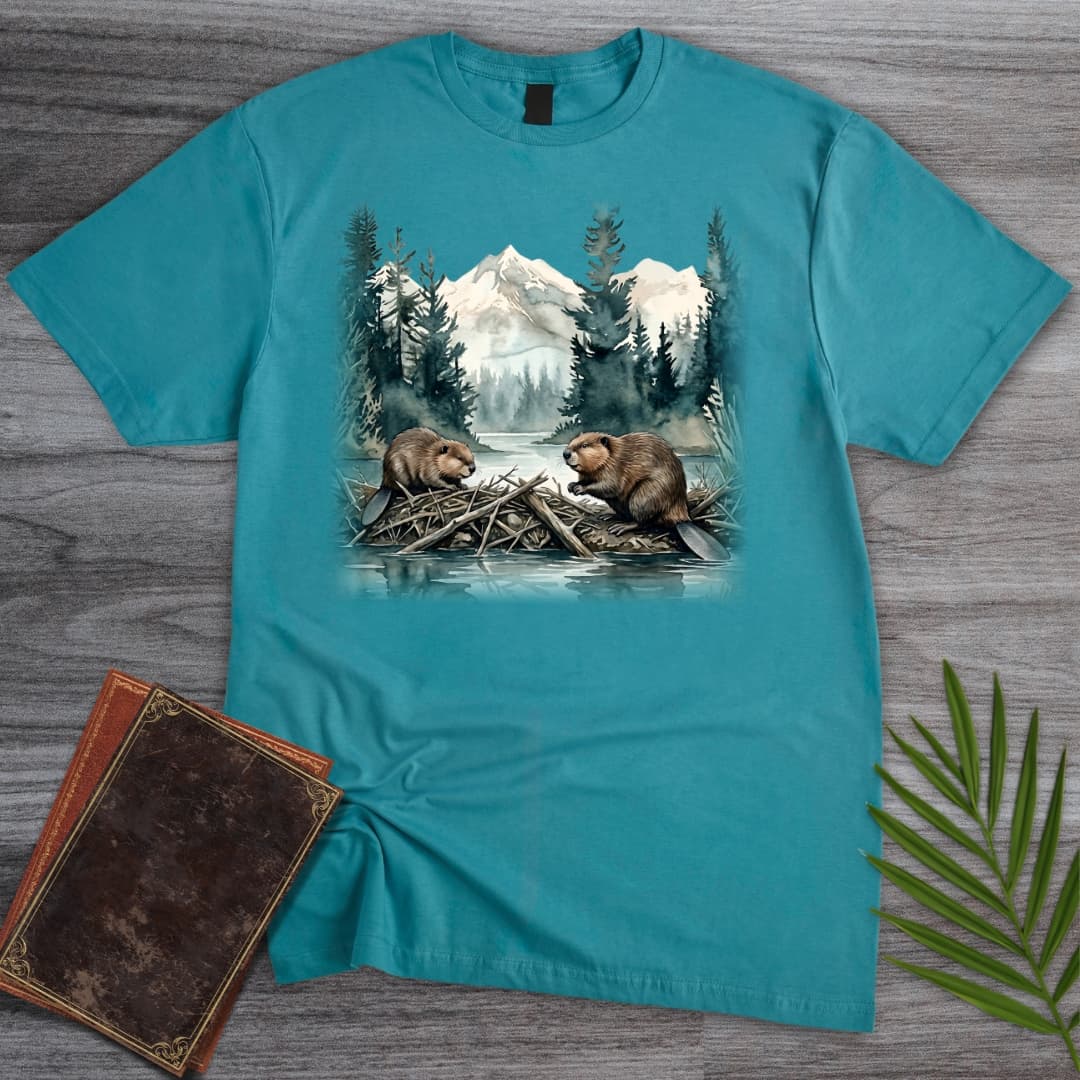 T-Shirt Tropical Blue / S Misty Dam Beavers T-Shirt