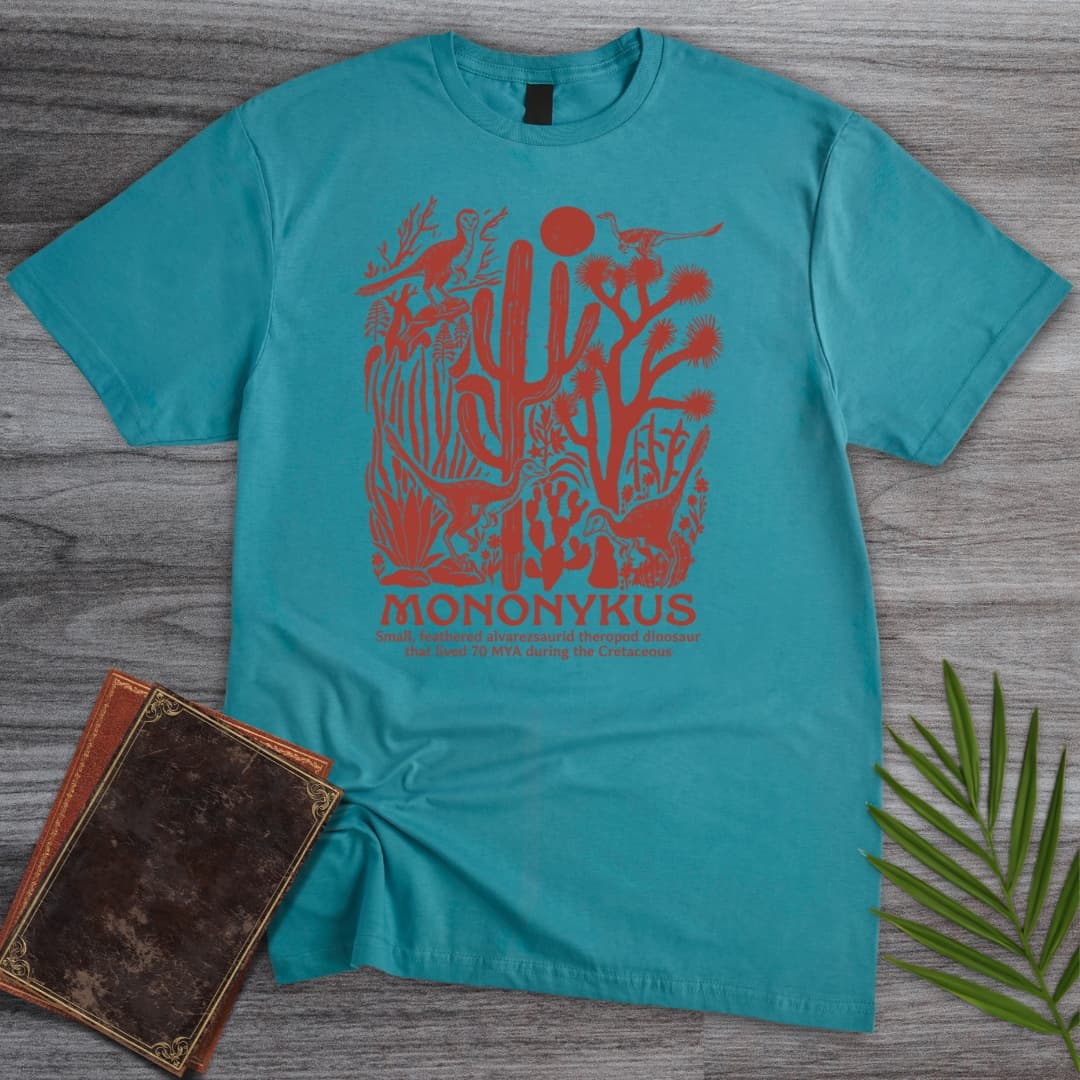 T-Shirt Tropical Blue / S Mononykus Vintage Desert T-Shirt