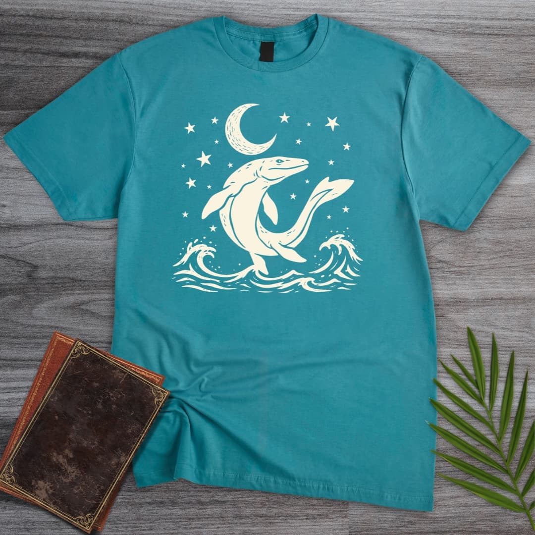 T-Shirt Tropical Blue / S Moonlit Mosasaur T-Shirt
