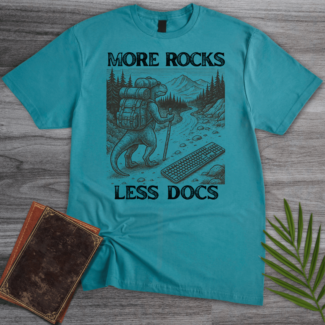 T-Shirt Tropical Blue / S More Rocks Less Docs T-Shirt