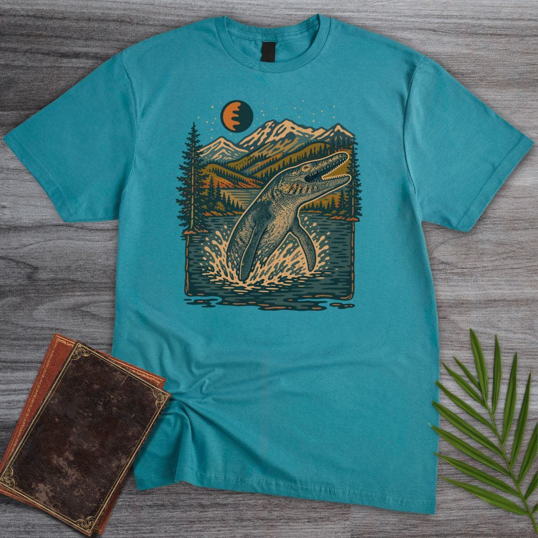 T-Shirt Tropical Blue / S Mosasaur Mountain Tide T-Shirt