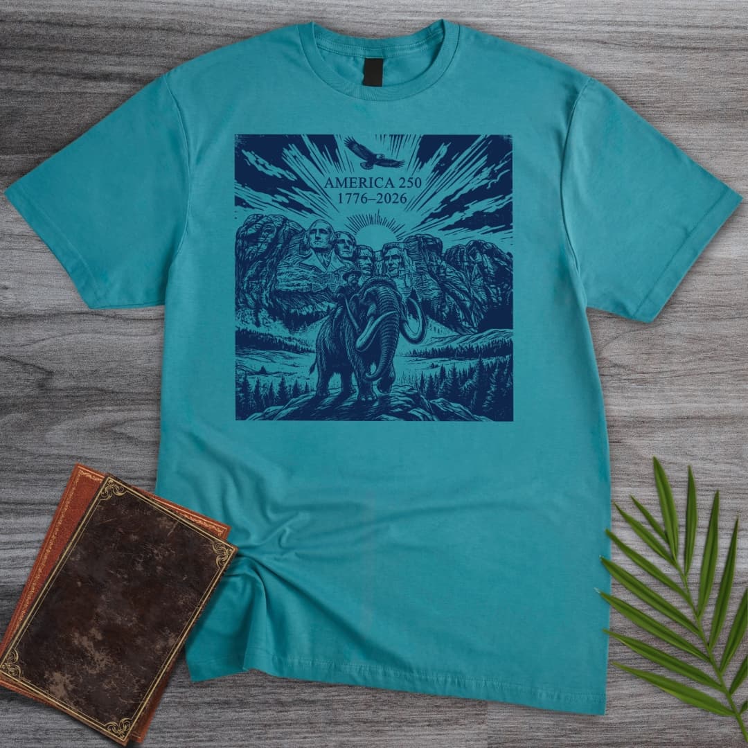 T-Shirt Tropical Blue / S Mount Rushmore American 250th T-Shirt