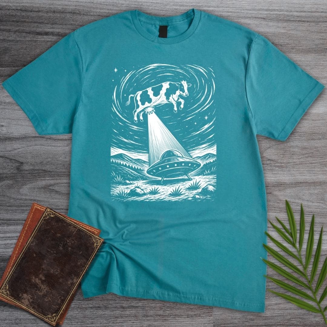 T-Shirt Tropical Blue / S Natural History UFO Cow T-Shirt