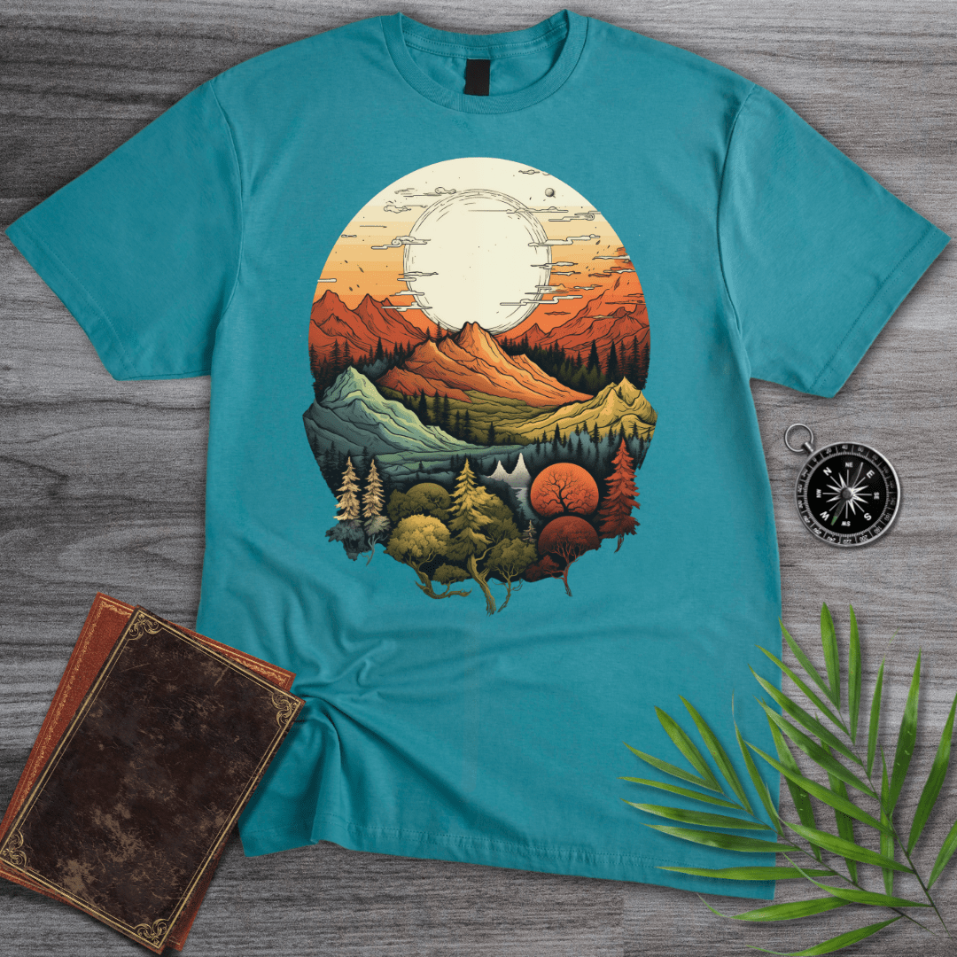 T-Shirt Tropical Blue / S Nature's Seasons Graphic T-Shirt