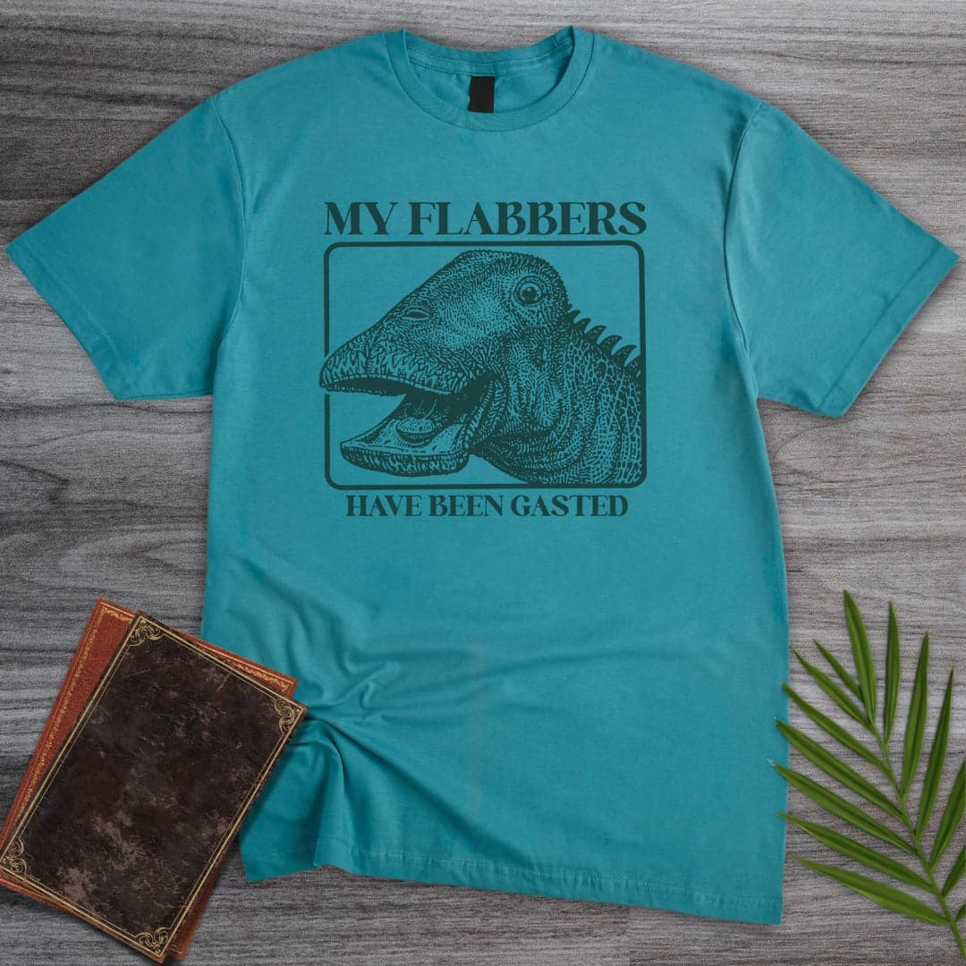 T-Shirt Tropical Blue / S Nigersaurus is Flabbergasted T-Shirt