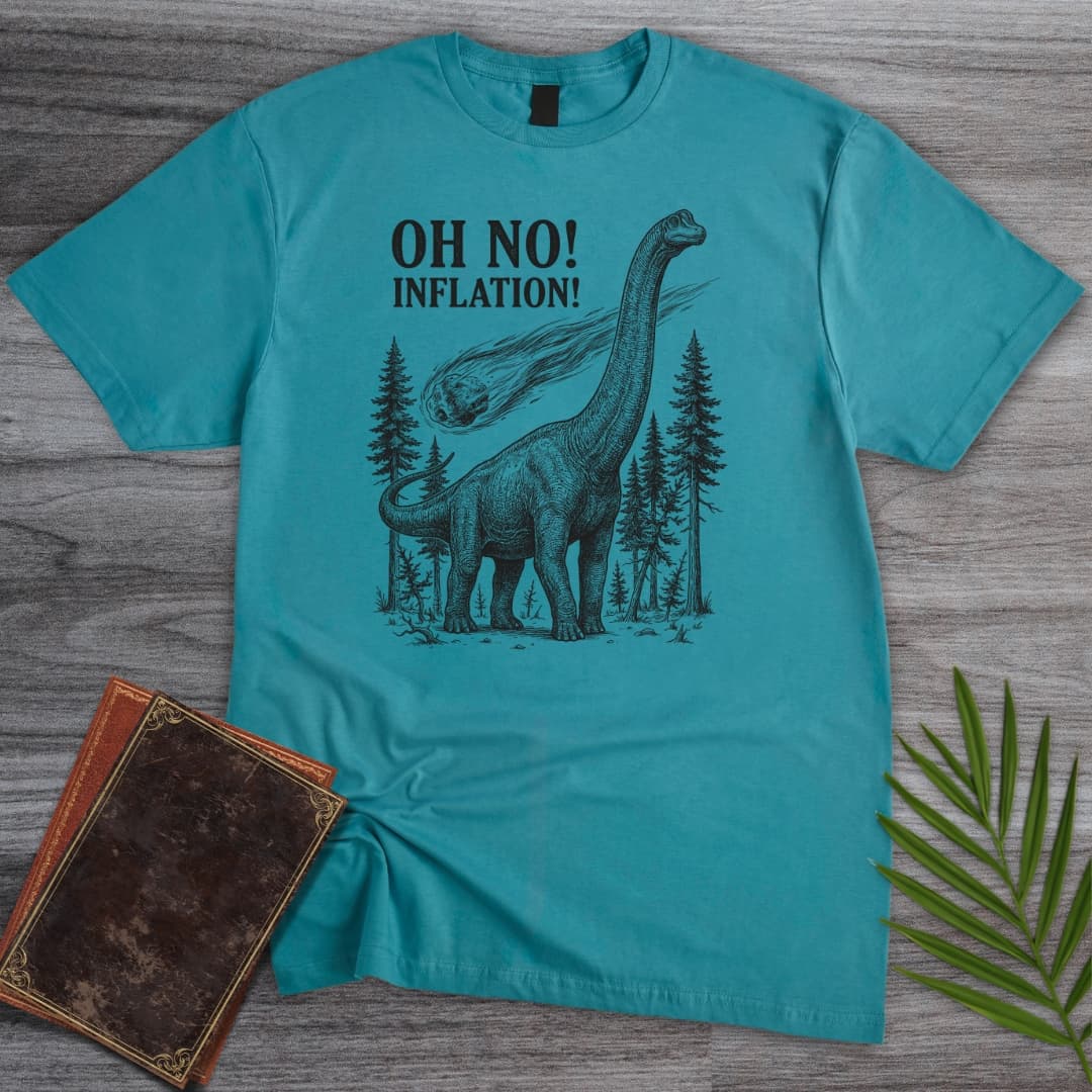 T-Shirt Tropical Blue / S Oh No! Inflation! T-Shirt