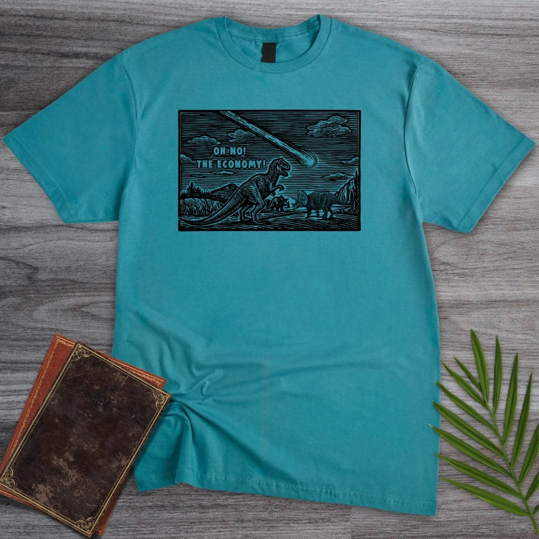 T-Shirt Tropical Blue / S Oh No! The Economy! T-shirt
