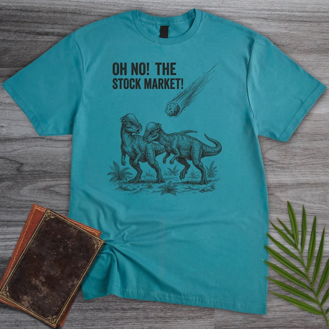 T-Shirt Tropical Blue / S Oh No! The Stock Market! T-Shirt
