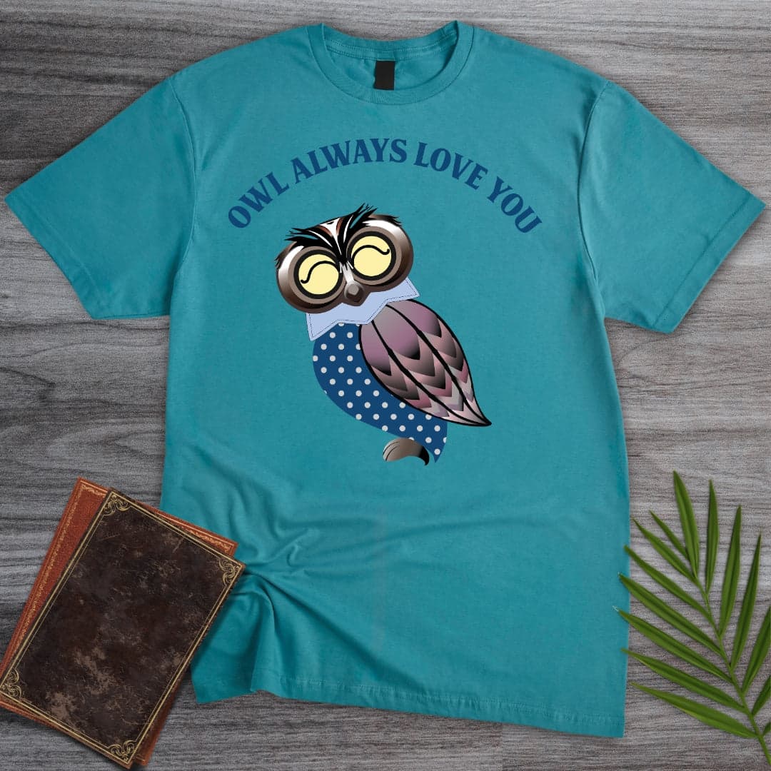 T-Shirt Tropical Blue / S Owl Always Love You Classic T-Shirt (Doobie)