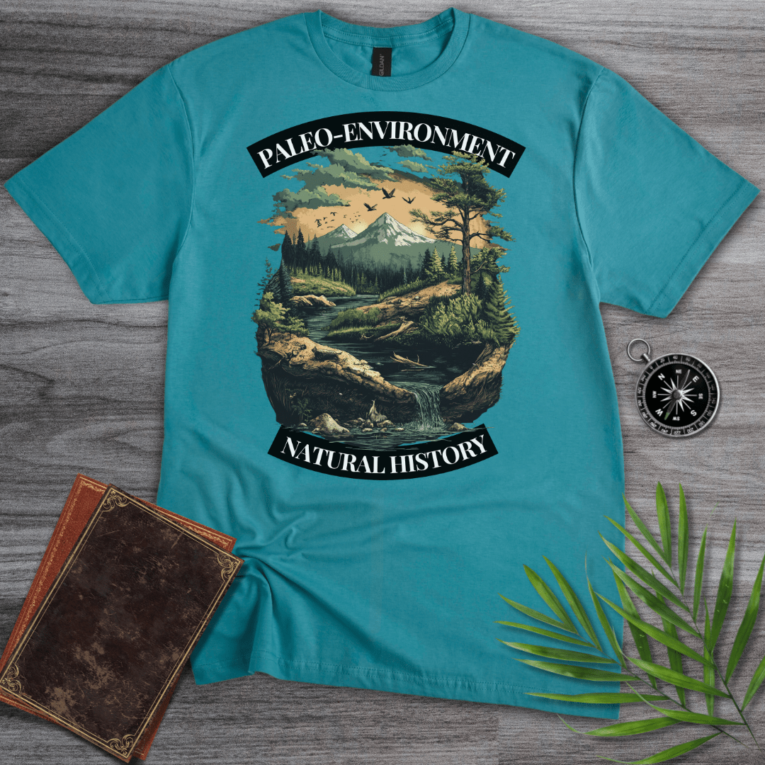 T-Shirt Tropical Blue / S Paleo-Environment: Natural Landscape T-Shirt