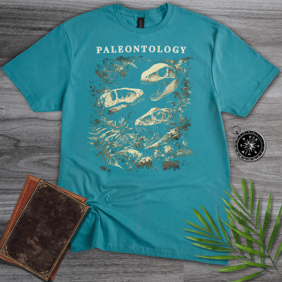 T-Shirt Tropical Blue / S Paleontology: Carnivorous Fossils T-Shirt