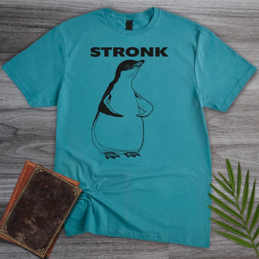 T-Shirt Tropical Blue / S Penguin Stronk T-Shirt