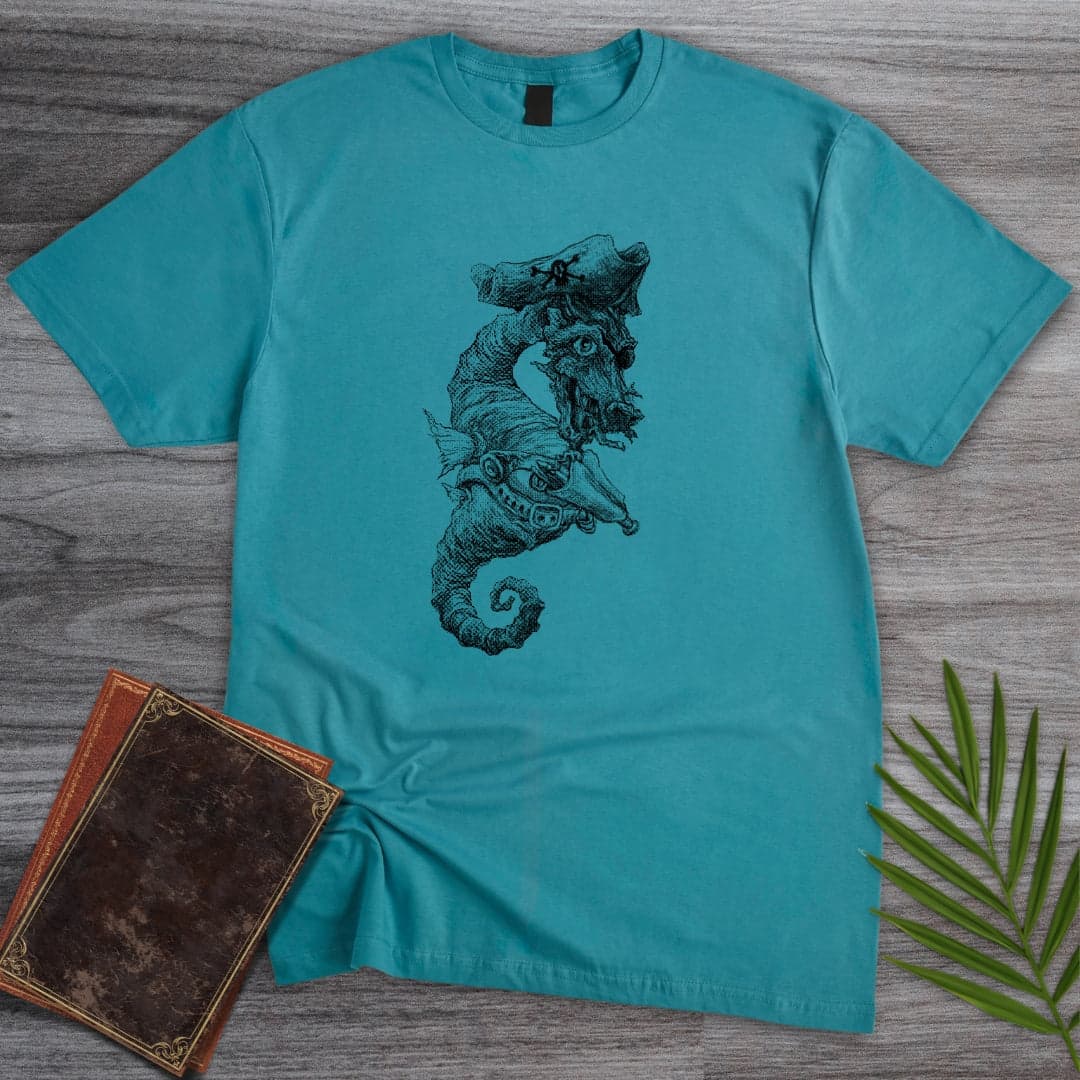 T-Shirt Tropical Blue / S Pirate Seahorse T-Shirt (Doobie)