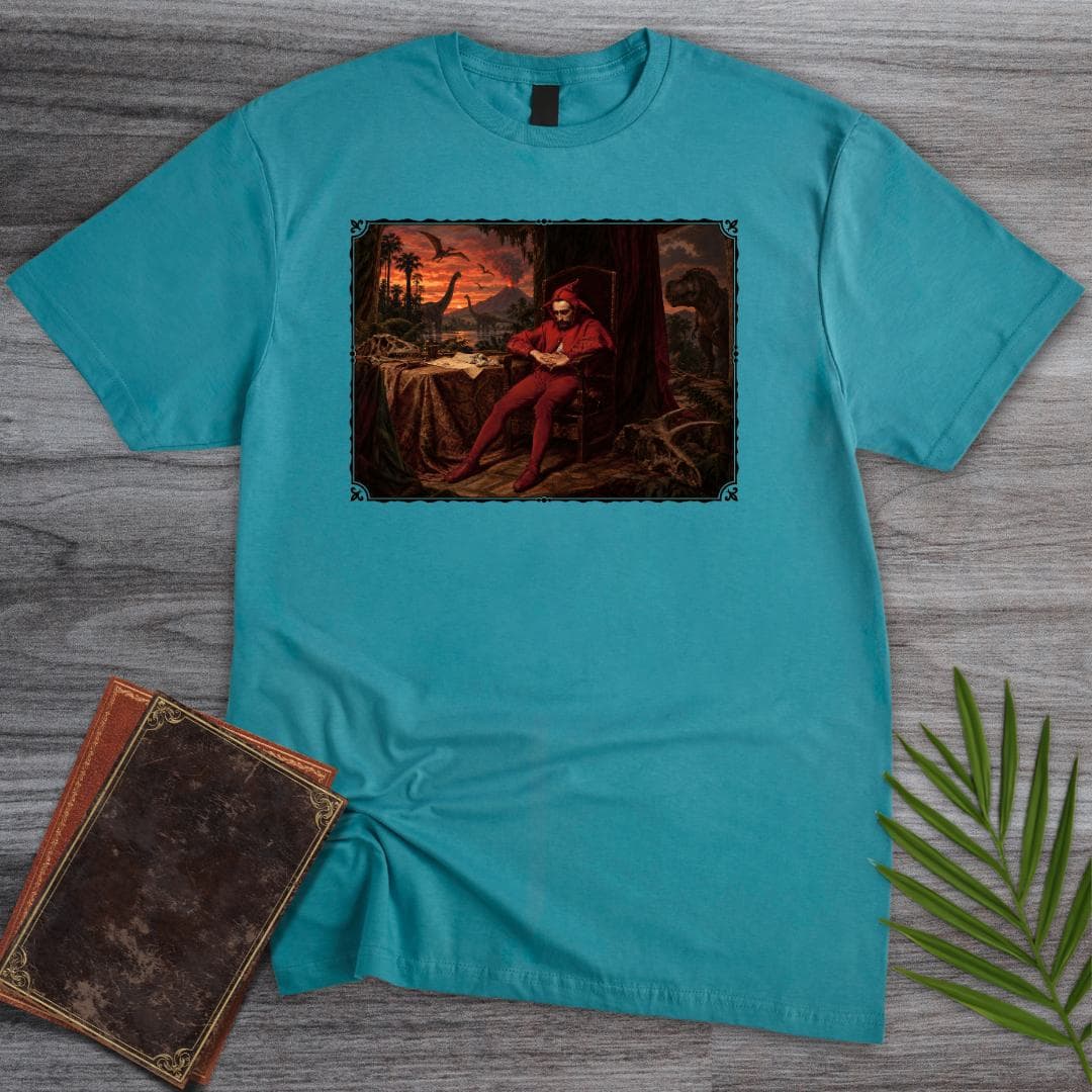 T-Shirt Tropical Blue / S Prehistoric Jester Art T-Shirt