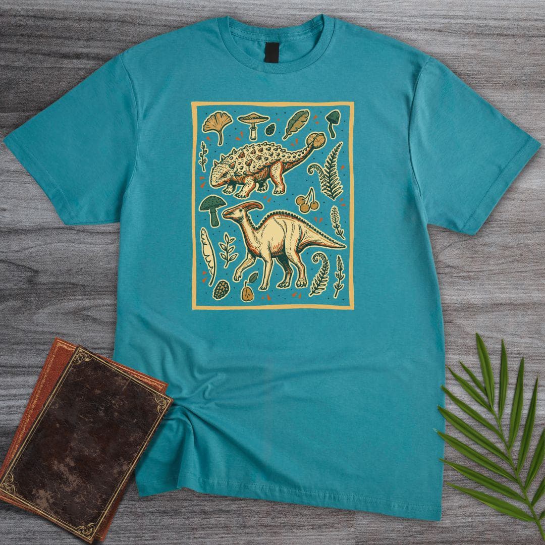 T-Shirt Tropical Blue / S Prehistoric Veggie Eaters T-Shirt
