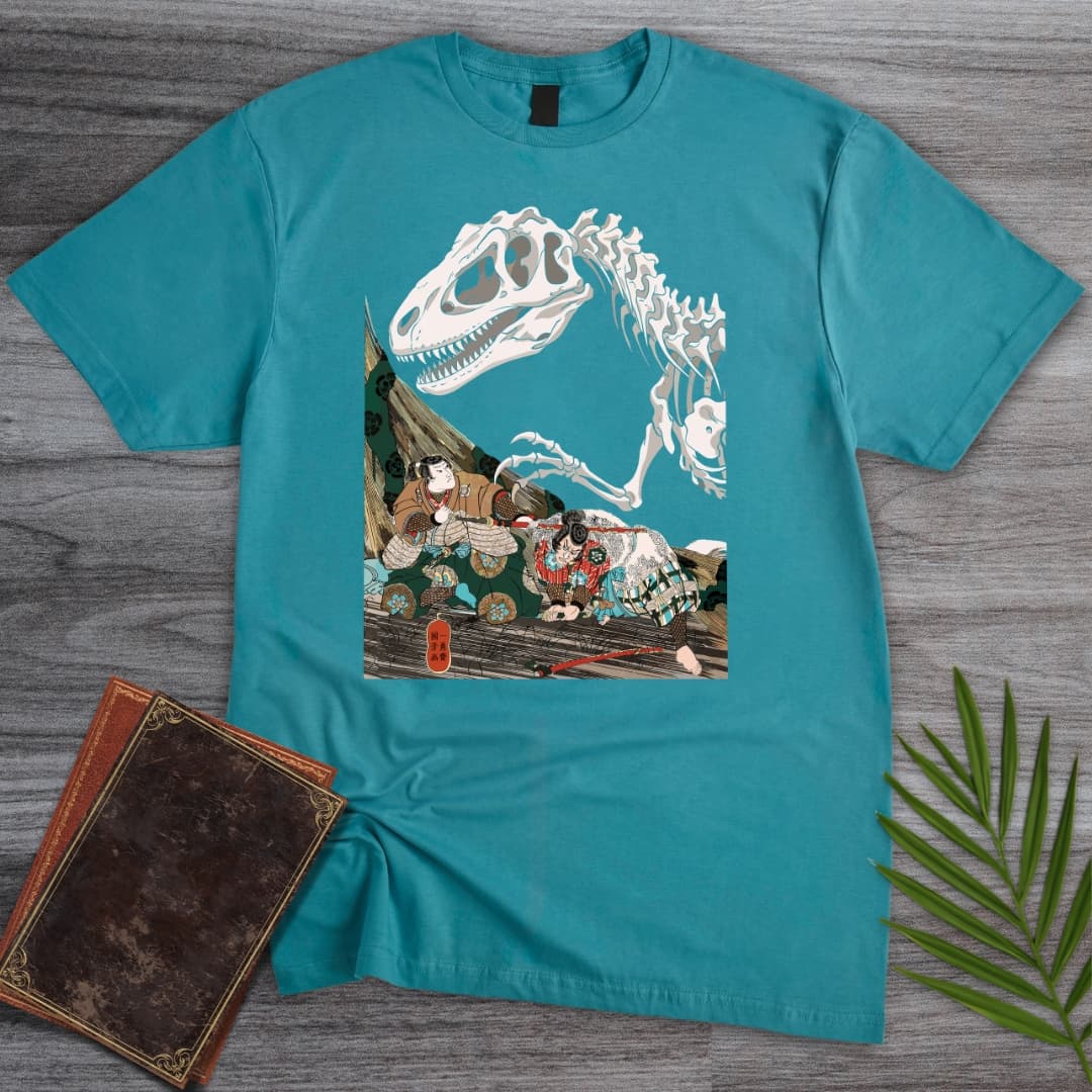 T-Shirt Tropical Blue / S Prehistoric Yokai Ghosts T-Shirt