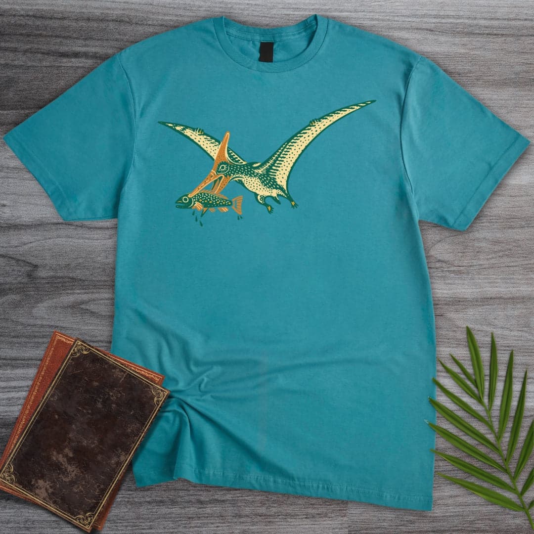 T-Shirt Tropical Blue / S Pteranodon Fish Snatcher T-Shirt