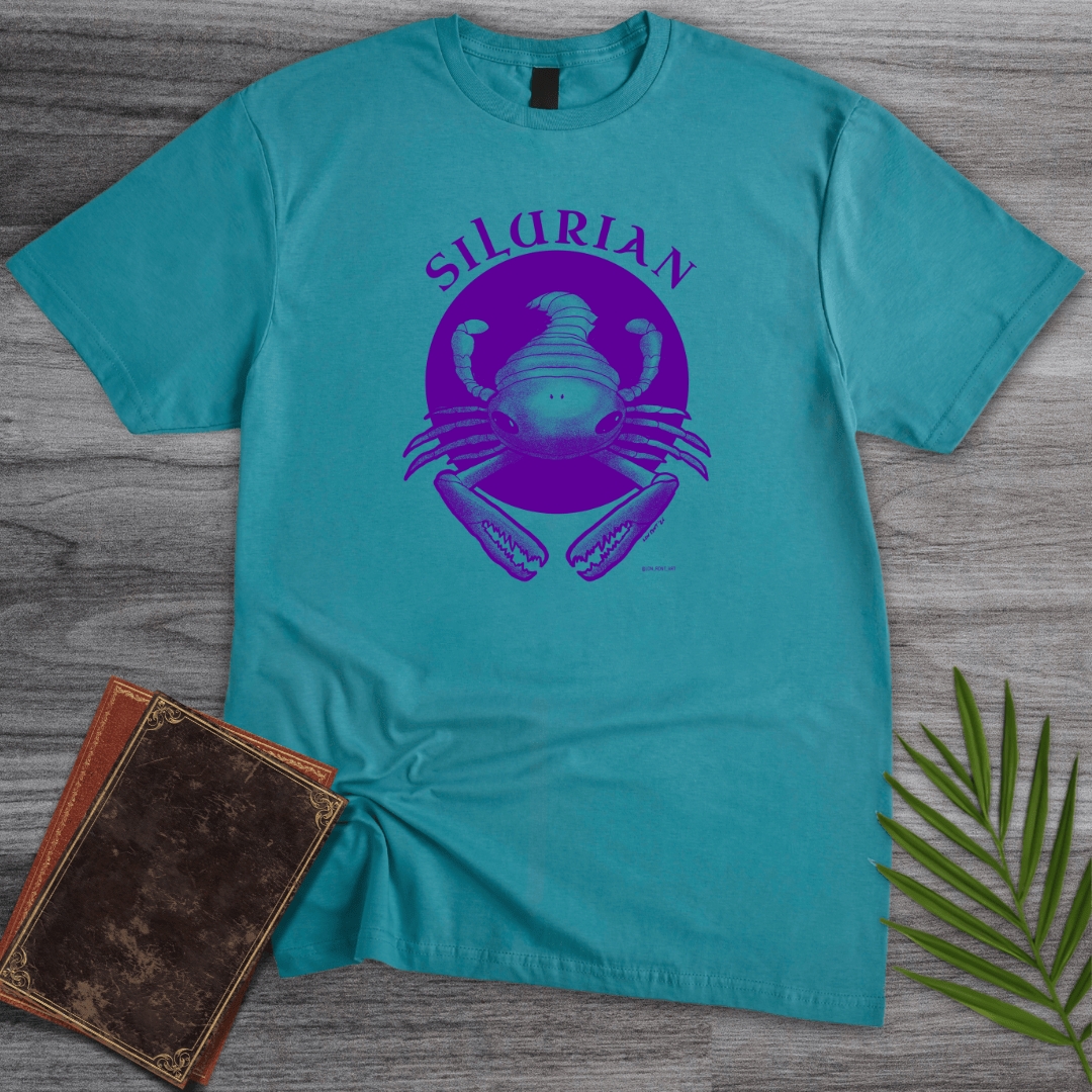 T-Shirt Tropical Blue / S Pterygotus Silurian Sea Scorpion T-Shirt (ldn_rdnt_art)