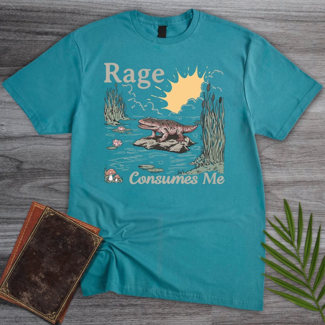 T-Shirt Tropical Blue / S Rage Consumes Me Hynerpeton T-Shirt