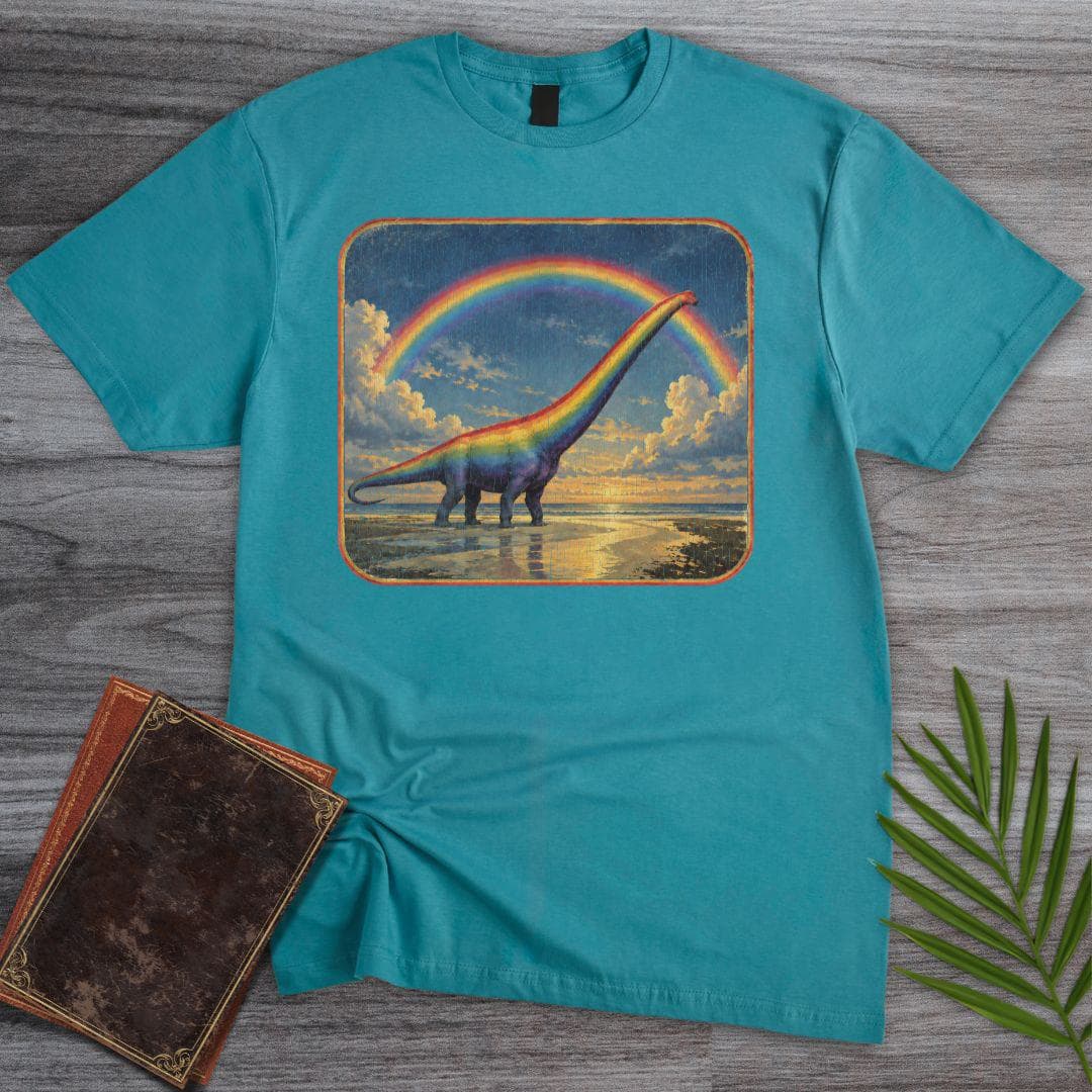 T-Shirt Tropical Blue / S Rainbow Sauropod T-Shirt