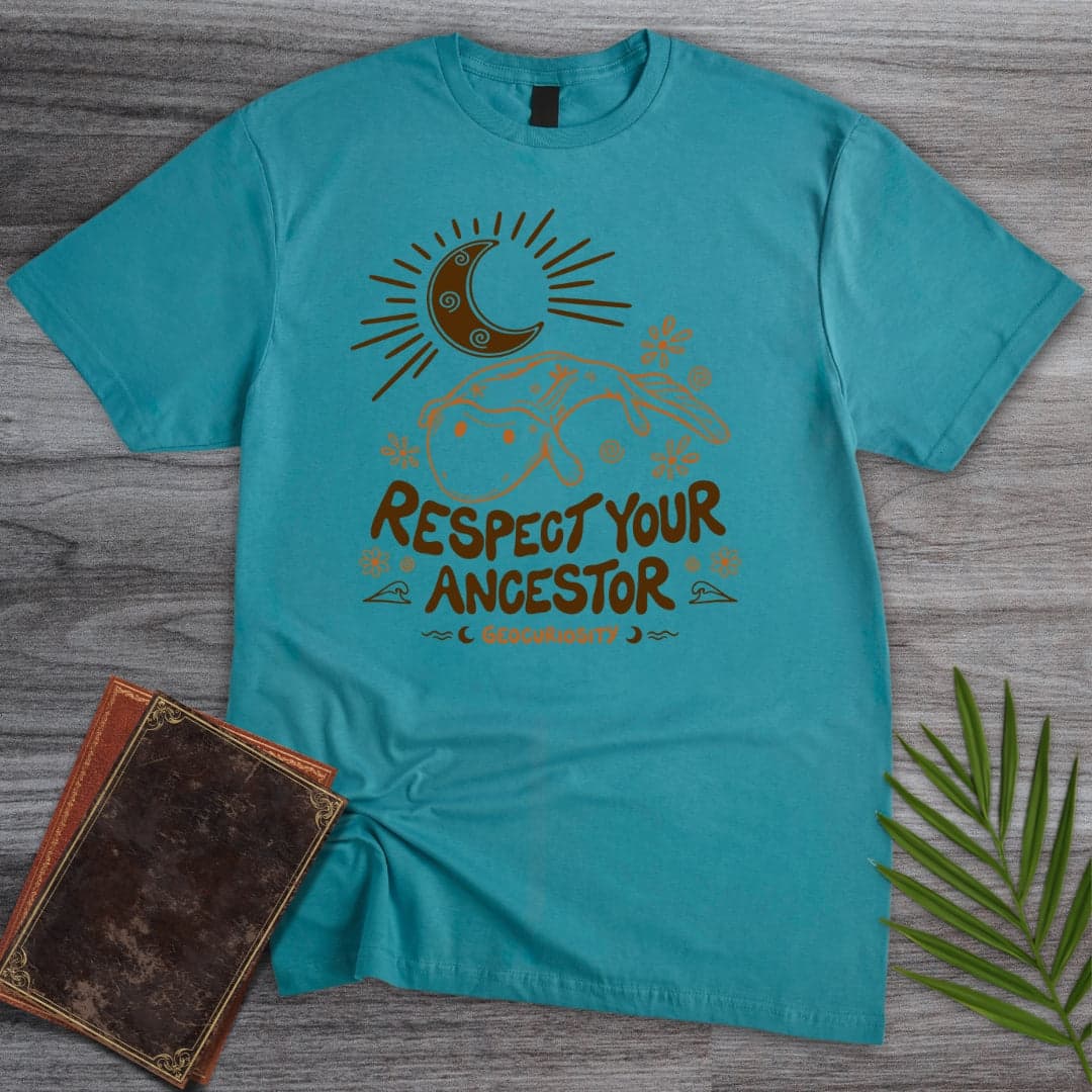 T-Shirt Tropical Blue / S Respect your Tiktaalik Ancestor T-Shirt