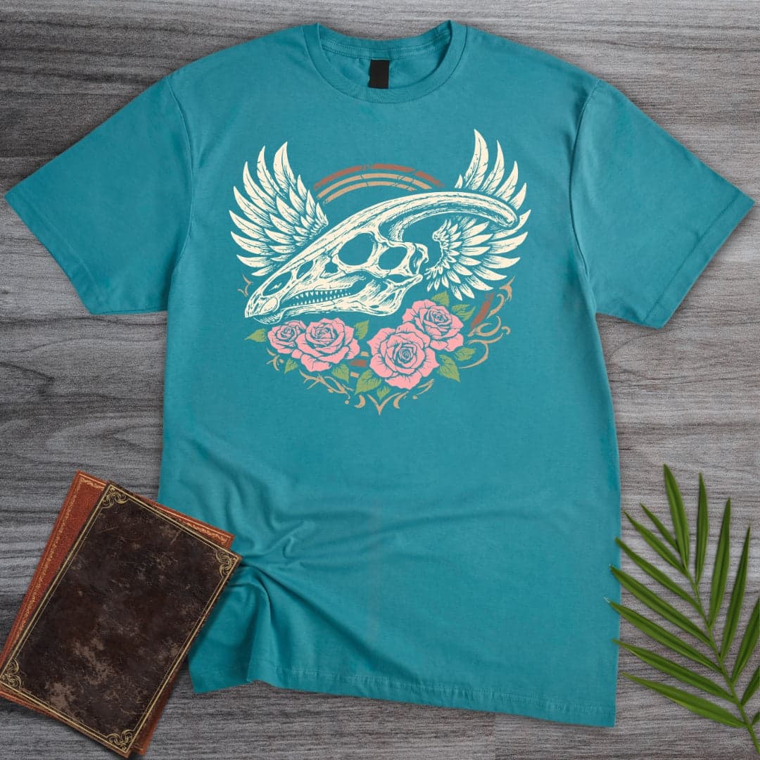 T-Shirt Tropical Blue / S Rockin' Duck-Billed Herbivore T-Shirt