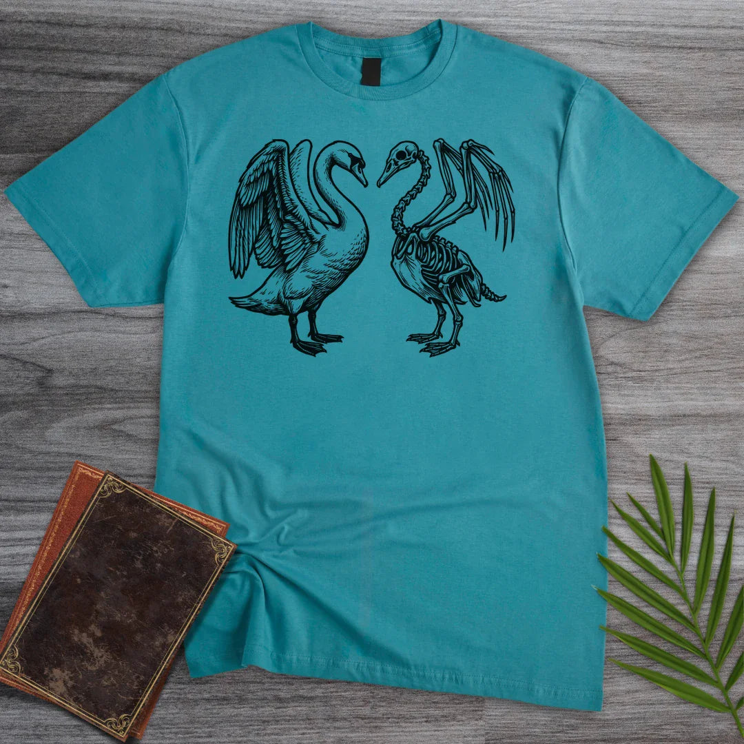 T-Shirt Tropical Blue / S Shrink Wrapped Swan T-Shirt