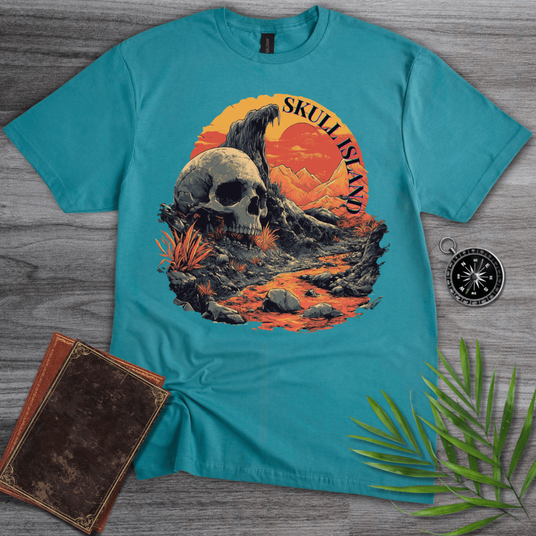 T-Shirt Tropical Blue / S Skull Island T-Shirt